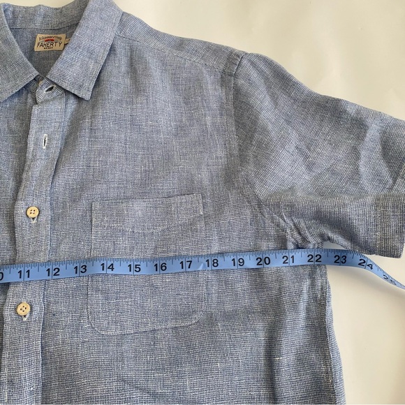 Faherty short Sleeve palma linen shirt - Picture 4 of 8